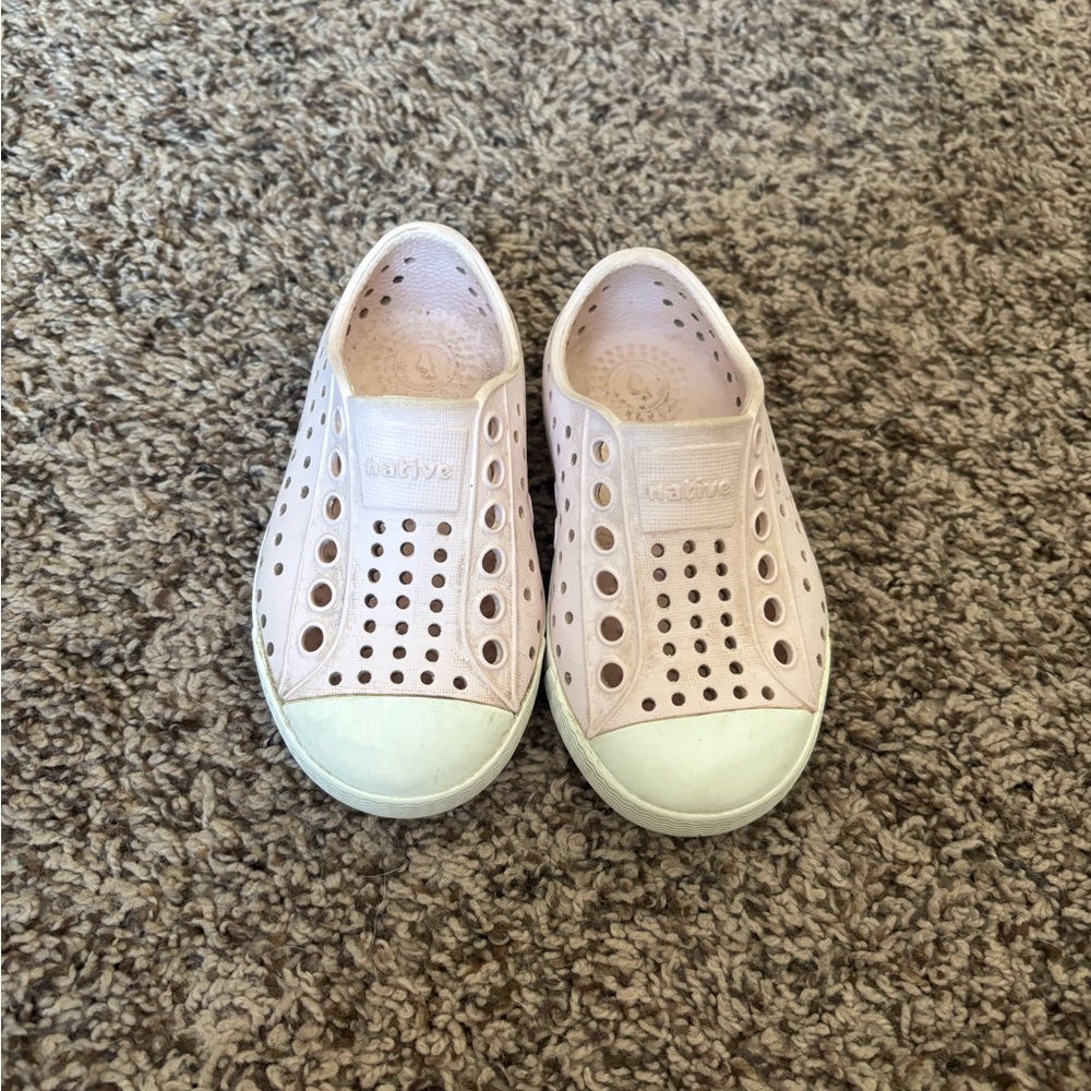 Native Kids Shoes - Light Pink Perforated Slip-On